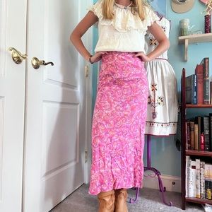 Vintage handmade 70s maxi skirt
